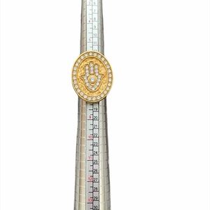 Gold Hamas Hand Ring SZ 7